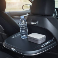 Foldable Car Tray with Cup Holder Portable Car Back Seat Tray Table Slim for Road Trippers