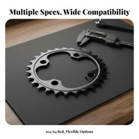 Mountain Bike Chain Gear Effortless Shifting 104BCD Chain Gear Mountain Bike Crankset Gear CNC Aluminum Cycle Chainwheel High