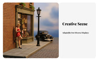 Miniature Photo Studio Lamp Realistic Intricacy 1:64 Scale Miniature Scene Accessory 1:64 Scale Miniature Scene Prop Highly