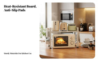 Expandable Microwave Stand Extendable Design Countertop Shelf Non-Slip Feet