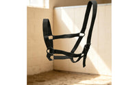 Adjustable Horse Halter Lightweight Strapping Halter Sturdy Headcollar Heavy-Duty for Stable