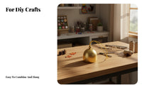 Mini Brass Jingler Long-Lasting DIY Wind Tinkle Part Mini Tinkle Jingler Versatile Use Crisp Sound for Holiday Decoration