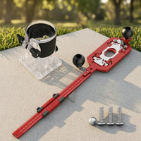 Router Base with Positioning Ruler Router Circle Cutting Jig Wear-Resistant Tool for Woodworkers, Carpenters, Workshops