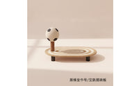 Cat Scratching Board Athletic Feline Scratcher with Ball Vertical Cat Furniture for Cats, Kittens, Living Room, Bedroom