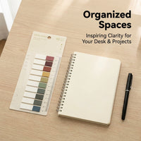 200 Sheets Sticky Tabs for Annotating Books, Writable Index for Notebooks Textbooks, Repositionable Classification for Students