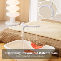 Water Circulation Hair Relaxation Basin Constant Temperature Heating Lay-in Shampoo Bowl Ergonomic Neck Support Bedside Shampoo Basin