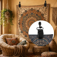 4 Pieces Spring-Loaded Tapestry Hooks with Clips Easy to Install Tapestry Clips Secure Quilt Hangers Heavy-Duty for Bedroom