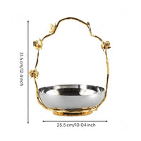 Butterfly Handle Tray Rust Resistant Dining Accessory Sturdy