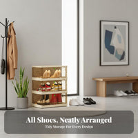 Large Capacity Foldable Shoe Cabinet Transparent View Foldable Shoe Rack Easy Assembly Clear Door Storage Box Space-Saving for Sneaker Collectors, Homeowners, Entryway, Hallway, Bedroom, Living Room