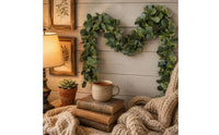 Eucalyptus Garland Vine Flexible Steming Artificial Eucalyptus Vine Trailing Hanging Leaf Garland for Decorative Display