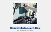 Universal Sun Visor, Windshield Cover for Mobility Tricycle, Quadricycle, Suction Mount, Quick Install, Adjustable Angle