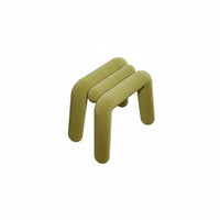 Luxury Design Upholstered Square Stool Soft Padded Seat Upholstered Cube Stool Multi-Purpose Household Furniture Comfortable for Home Decor lovers, Office Workers, Living Room, Entryway, Cloakroom, Bedroom