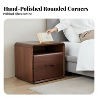 Modern Design 3-Drawer Nightstand Sturdy Frame 3-Drawer Storage Cabinet Multi-Functional Bedside Table Integrated Handles for Homeowners, Parents, Students, Office, Living Room, Hallway, Closet