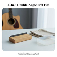 Olive Wood Body Guitar Fret Bevel File 2-in-1 Fret Bevel File for DIY Enthusiasts, Guitarists