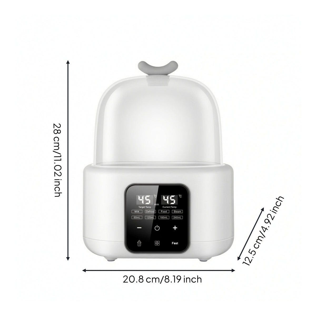 Baby Bottle Warmer and Sterilizer Multi-Function Bottle Warmer and Sterilizer Infant Meals Heater Compact Appliance Safe