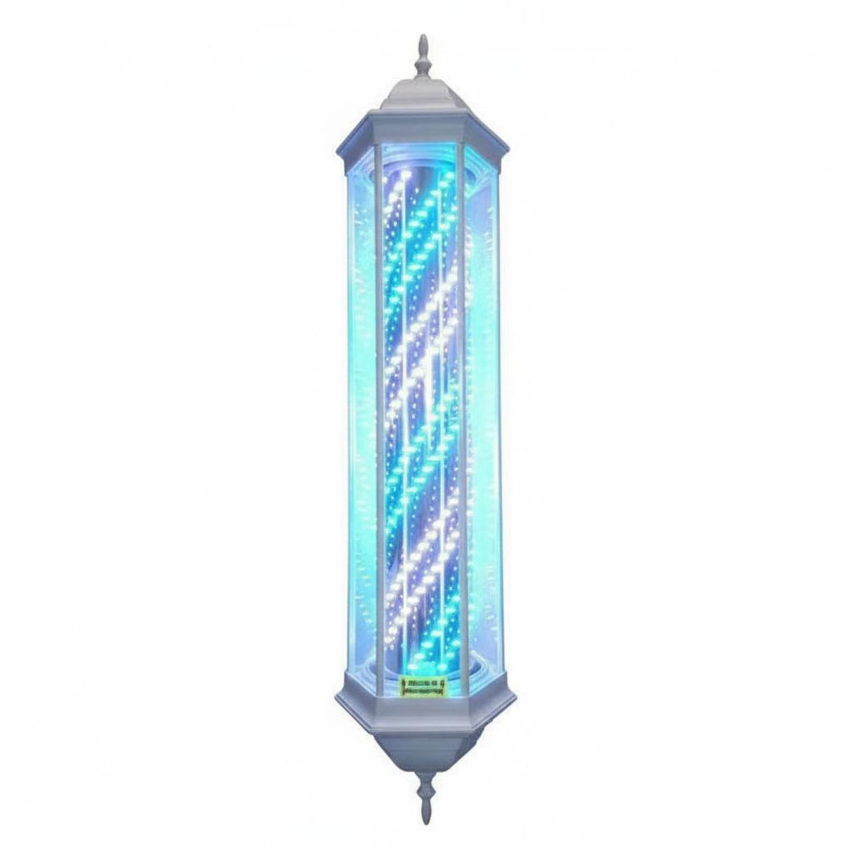 Illuminated Haircut Pole Lamp Retro Design Haircut Pole Wall Mounted Salon Lamp Energy Saving Waterproof for Hair Salons