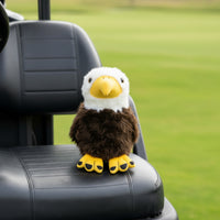 Soft Golf Club Cover with Eagle Design Animal-Shaped Driver Headcover Soft Wood Headcover Protective for Golfers, Driving Range