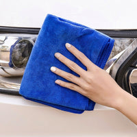Soft Microfiber Car Towel and Microfibre Cloth, High Absorbency Microfibre Towel for Detailing, Plain Weave Royal Blue Cleaning Cloth