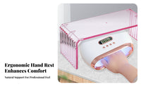 Ergonomic Manicure Hand Pillow Stable Support Manicure Arm Rest Stand Improves Effectiveness for Manicurists, Beauty Studios, Spas, Home