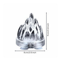 Submersible LED Volcano Bubbler Safe Low Voltage Underwater Volcano Light Color Changing LED Bubble Lamp Oxygenation for Aquatic Aquarium