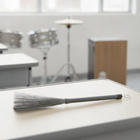 Drum Brush with Telescopic Handle Compact Wire Drum Brush Anti-Slip for Gigs