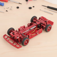 Metal Chassis Frame 1/28 Scale RC Car Chassis with Servo Arm Upgrade for Hobbyists