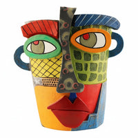 Abstract Facial Planter Open-Top Face Flower Pot Hollow Home Decor