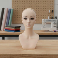 Styling Model Head Versatile Female Head Form PVC for Hair Stylists, Studio