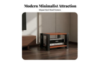Heavy Duty Amplifier Cabinet Long-Lasting Steel and Wood Equipment Shelf Space Saving Design AV Component Stand Easy Assembly for Audiophiles, Home Theater Enthusiasts, Living Room