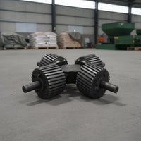 Pellet Mill Press Wheel Assembly Welded Press Wheel Assembly with Quadruple-Roller Grooved Machinery Part for Technicians, Agricultural Processing