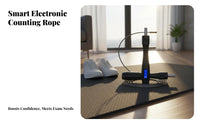 Smart Leap Rope Electronic Counter Bluetooth Skipping Rope App Data Analysis Clear Digital Screen Display for Students