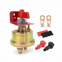 Battery Disconnect Switch Kit 24V Battery Cut-off Switch with Bracket Easy to Install High Conductivity for Marine, Truck
