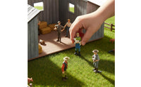 16 Pieces Farm People Model Set Colored Scene Mini People Detailed Miniature Realistic Farm Figures
