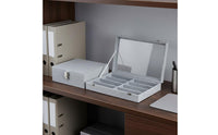 8-Slot Sunglasses Box Soft Velvet Lining 8 Slot Sunglasses Organizer Dustproof Sunglass Storage Box for Retailers, Drawer Organization, Closet
