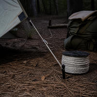 6mm x 50m Reflective Guy Rope for Tents and Tarps, Windproof Camping Clothesline
