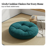 Well-Filled Padded Tatami Cushion Soft and Comfortable Round Pouf Cushion Long-Lasting for Reading Nook, Bay Window