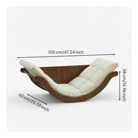 Rocking Lounge Chair Ergonomic Banana Rocker Chair Comfortable Rocking Lounge for Adults, Readers
