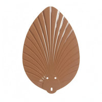 ABS Leaf-Shaped Fan Blade Glossy Ceiling Fan Blade Ribbed House Hardware Brown
