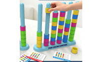 Bright Colors Color Sorting Game Includes Cards Hoop Stacking Game Instruction Manual Color Sorting Board Small Rectangular