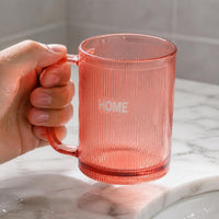 Luxury Mouthwash Cup Set with Handle for Kids & Couples, Toothbrush & Toothpaste Storage