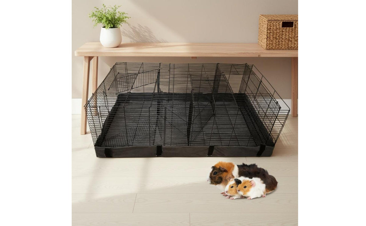 Guinea Pig Enclosure Liner Easy to Clean Waterproof Enclosure Bottom Small Pet Tarp Bottom Long-Lasting Oxford Cloth