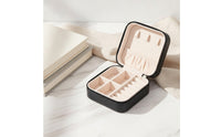 Travel Jewelry Case Lightweight Zippered Jewelry Box Soft for Travelers, Suitcase, Handbag