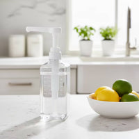 Syrup Dispenser with Pump Food Sauce Dispenser Transparent Bottle with Measuring Scale for Coffee Bar, bubble teas Shop, Dessert Station