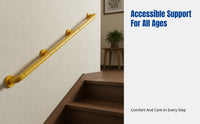 Stainless Steel Stair Handrail, Anti-Slip, Easy Install, Home Hospital Elderly Aid