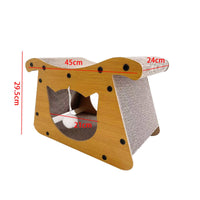 Cat Scratcher Wear-Resistant Cat Scratcher House 2 in 1 Pet Accessory for Cats