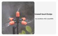 Cooling & Humidifying Atomizing Sprinkler Stake Water Saving Micro Atomizing Nozzle Leak-Proof Design for Farmers, Nursery, Greenhouse, Farm