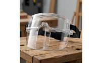 High-Impact Safety Goggles with Detachable Face Guard Surrounding Safety Goggles with Flip-up Face Guard Comfortable Soft for Workshop