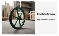 Puncture-Proof 26 Inch Solid Tire Wheel Wear-Resistant Wheelbarrow Replacement Wheel Anti-Slip Traction Pattern for Farmers, Warehouses