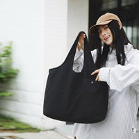 Travel Bag and Tote Bag for Women, Soft Nylon Shoulder Bag with Polyester Lining, Versatile Work Bag, Crossbody Bag with a Shoulder Strap