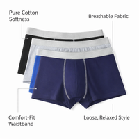 Mens Boxers Multipack in Premium Material for Daily Wear, Breathable Underwear for with Elastic Waistband, All Season Shorts